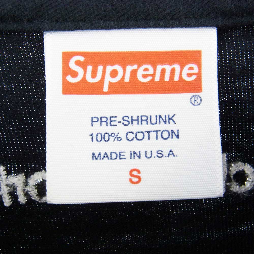 Supreme シュプリーム 18SS FTW Tee supreme fuck the world 刺繍 半袖 Tシャツ ブラック系 S【中古】
