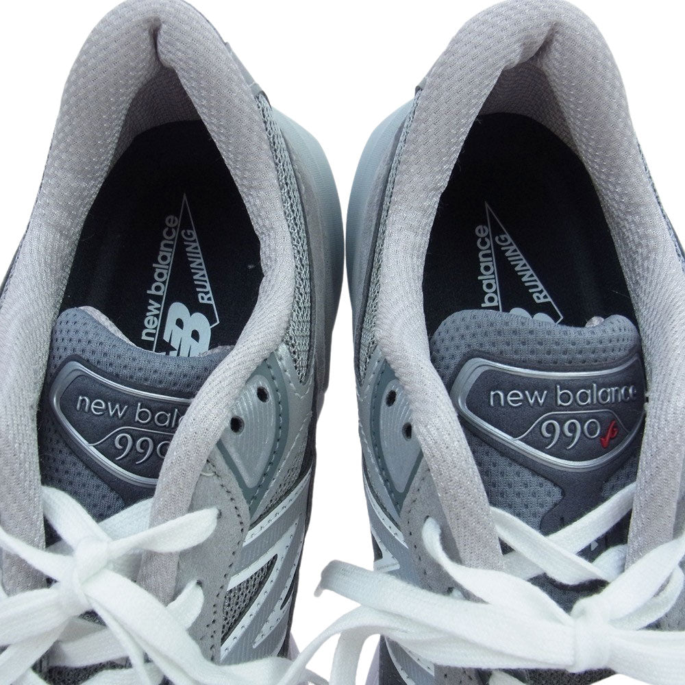 NEW BALANCE ニューバランス M990GL6 Made in USA 990 v6 GL6 Dワイズ スニーカー グレー系 26.5cm【新古品】【未使用】【中古】