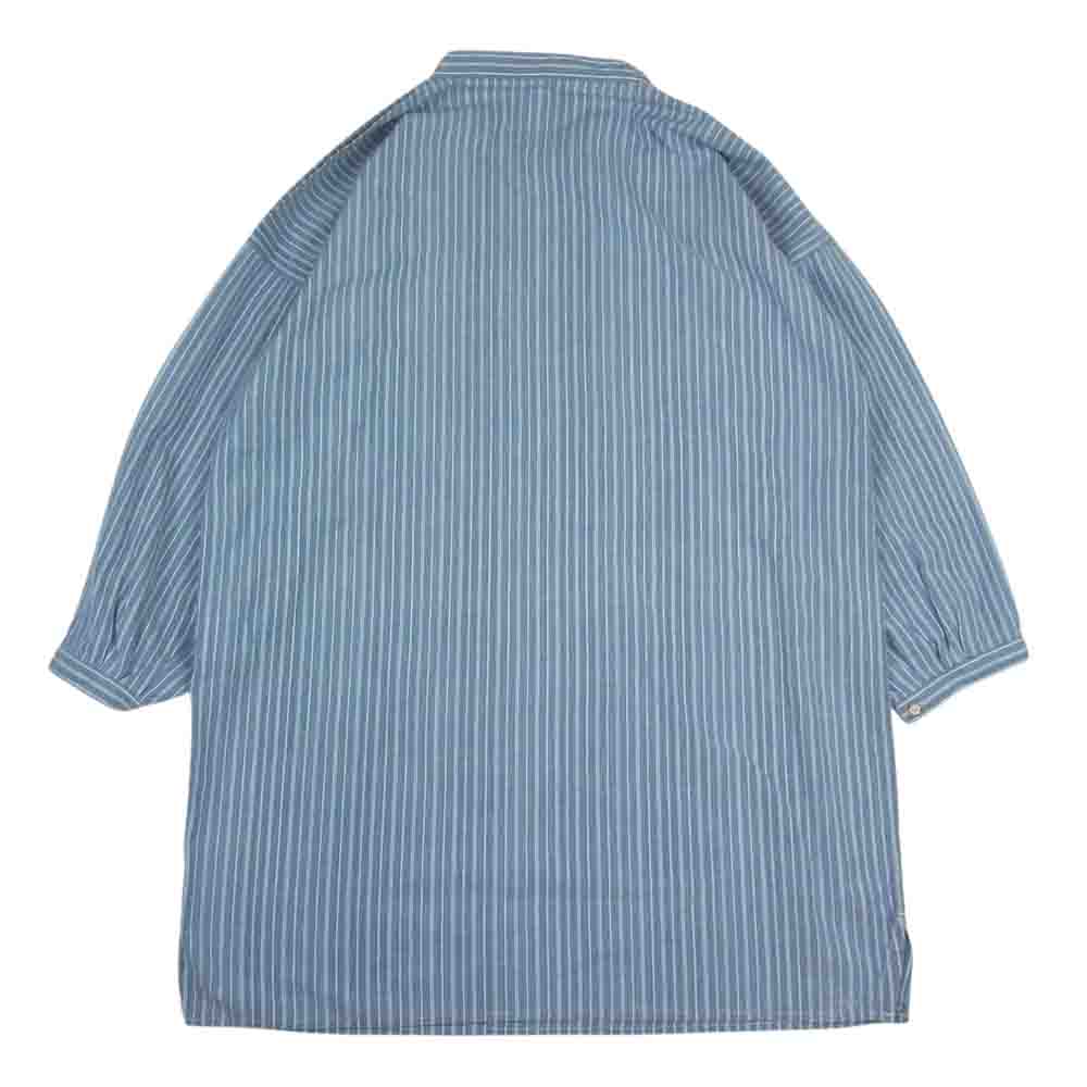 VISVIM ビズビム WMV 0322205017006 LONG SHIRT CHAMBRAY シャンブレー ロング シャツ ブルー系 00【美品】【中古】