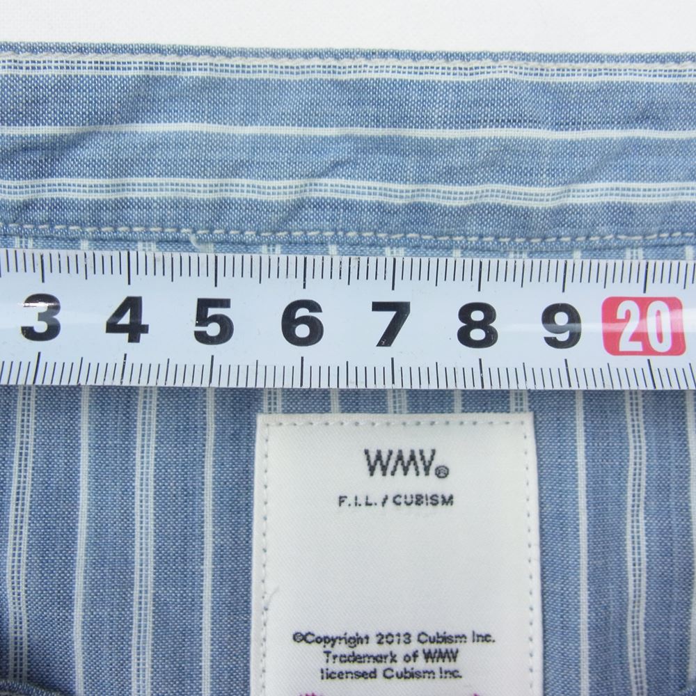 VISVIM ビズビム WMV 0322205017006 LONG SHIRT CHAMBRAY シャンブレー ロング シャツ ブルー系 00【美品】【中古】