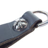 CHROME HEARTS クロムハーツ（原本無） BELT LOOP D RING Dカン クロスボール ボタン レザー ベルトループ ブラック系【中古】