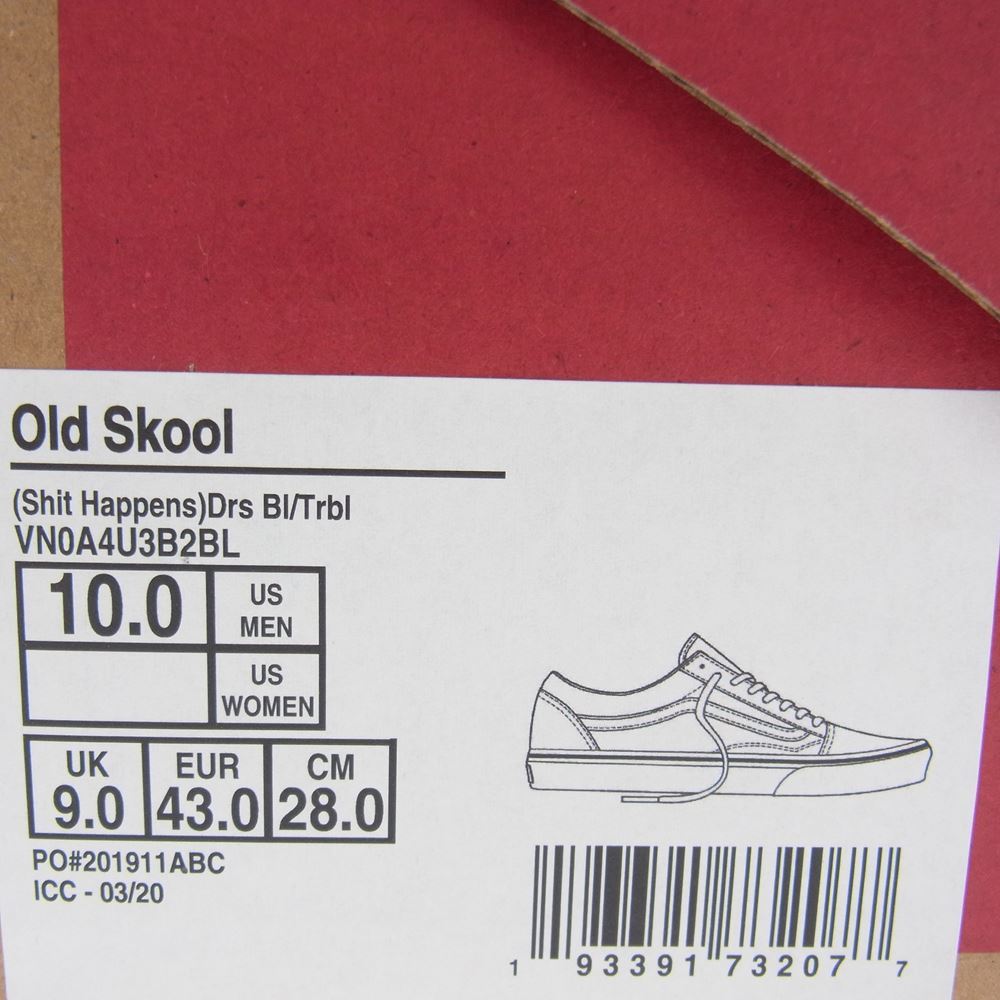 VANS バンズ 721454 OLD SKOOL オールドスクール キャンバス スニーカー ブルー系 ネイビー系 28cm【中古】