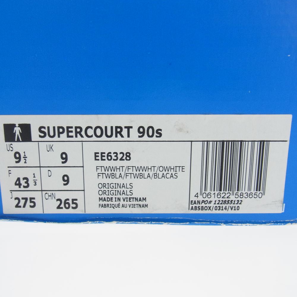 adidas アディダス EE6328 SUPERCOURT 90s スーパーコート スニーカー オフホワイト系 ホワイト系 27.5cm【中古】