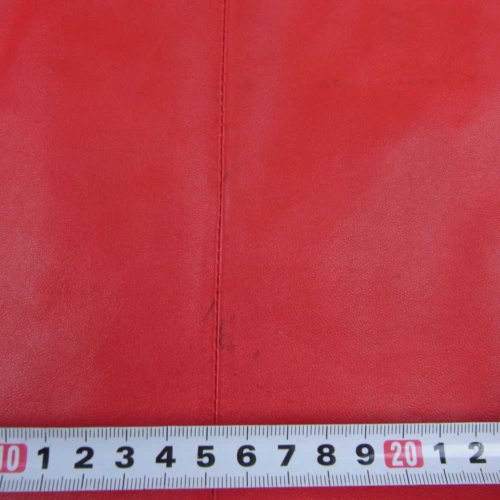 ダブル 103-124-0015-001 シープレザー シングルライダース ジャケット レッド系 46【中古】