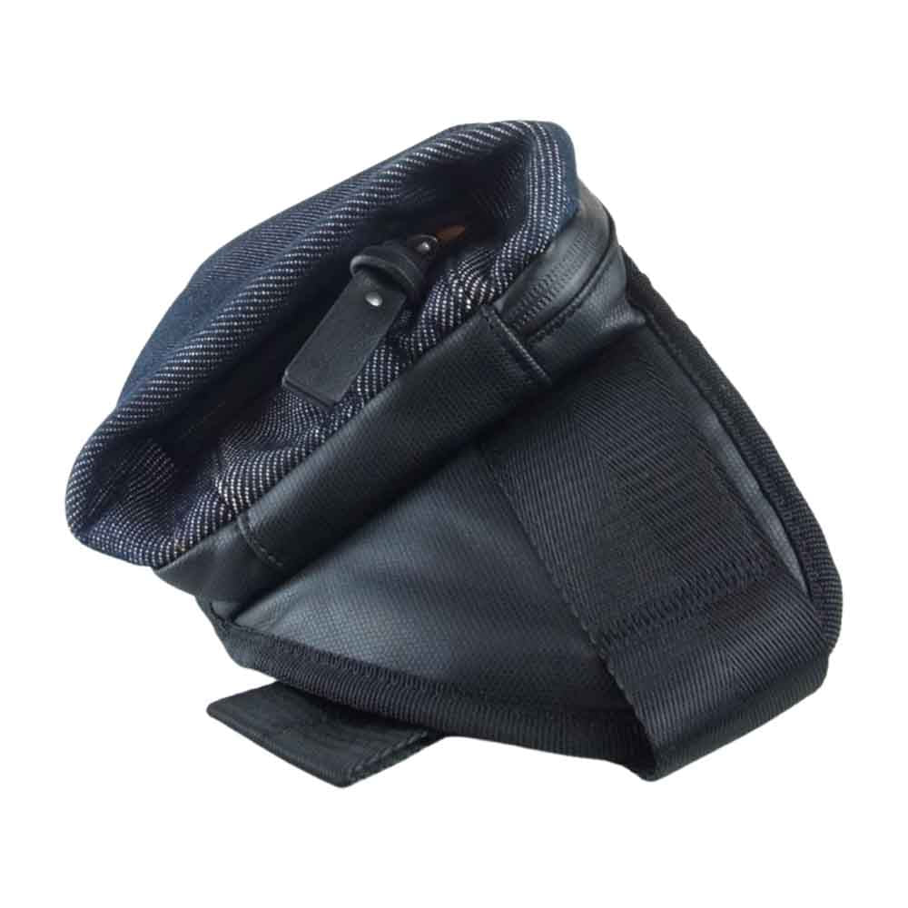DIESEL ディーゼル ウエスト ポーチ ショルダー クロス ボディ バック ブラック系【中古】