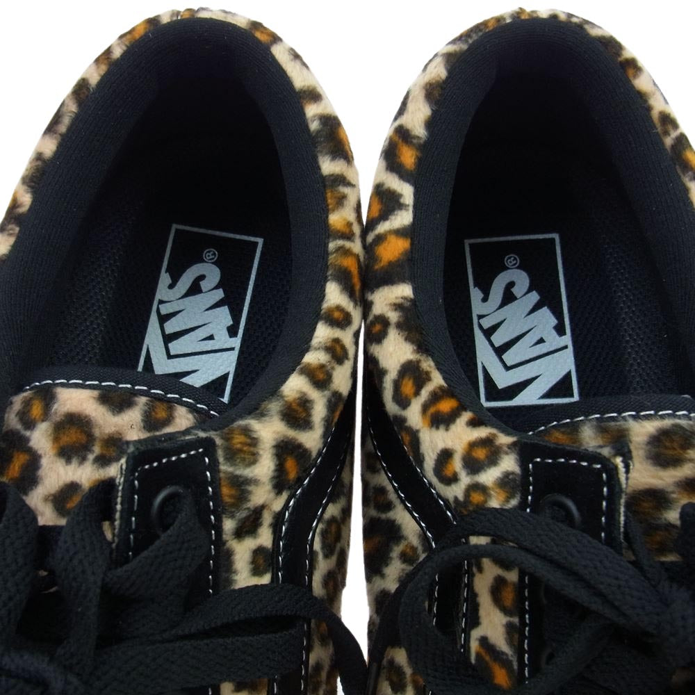 VANS バンズ V36CF LEP OLD SKOOL オールドスクール レオパード スニーカー ブラック系 ライトブラウン系 28cm【新古品】【未使用】【中古】