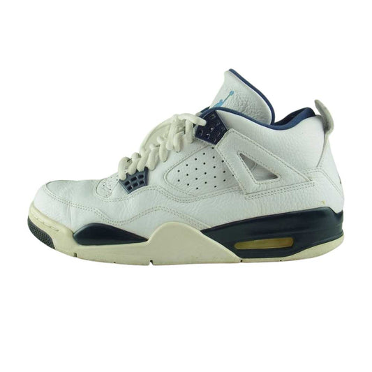 NIKE ナイキ 314254-107 AIR JORDAN 4 RETRO COLUMBIA エアジョーダン4 レトロ コロンビア スニーカー ホワイト系 28cm【中古】