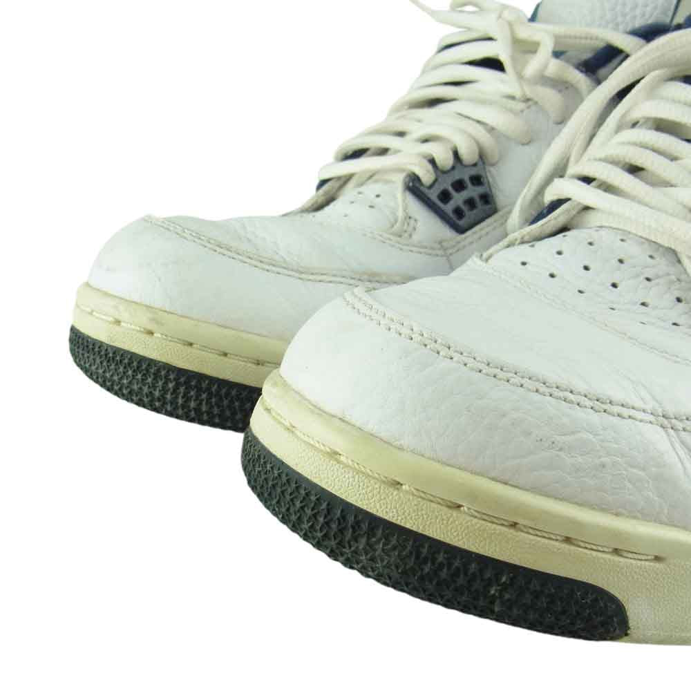 NIKE ナイキ 314254-107 AIR JORDAN 4 RETRO COLUMBIA エアジョーダン4 レトロ コロンビア スニーカー ホワイト系 28cm【中古】