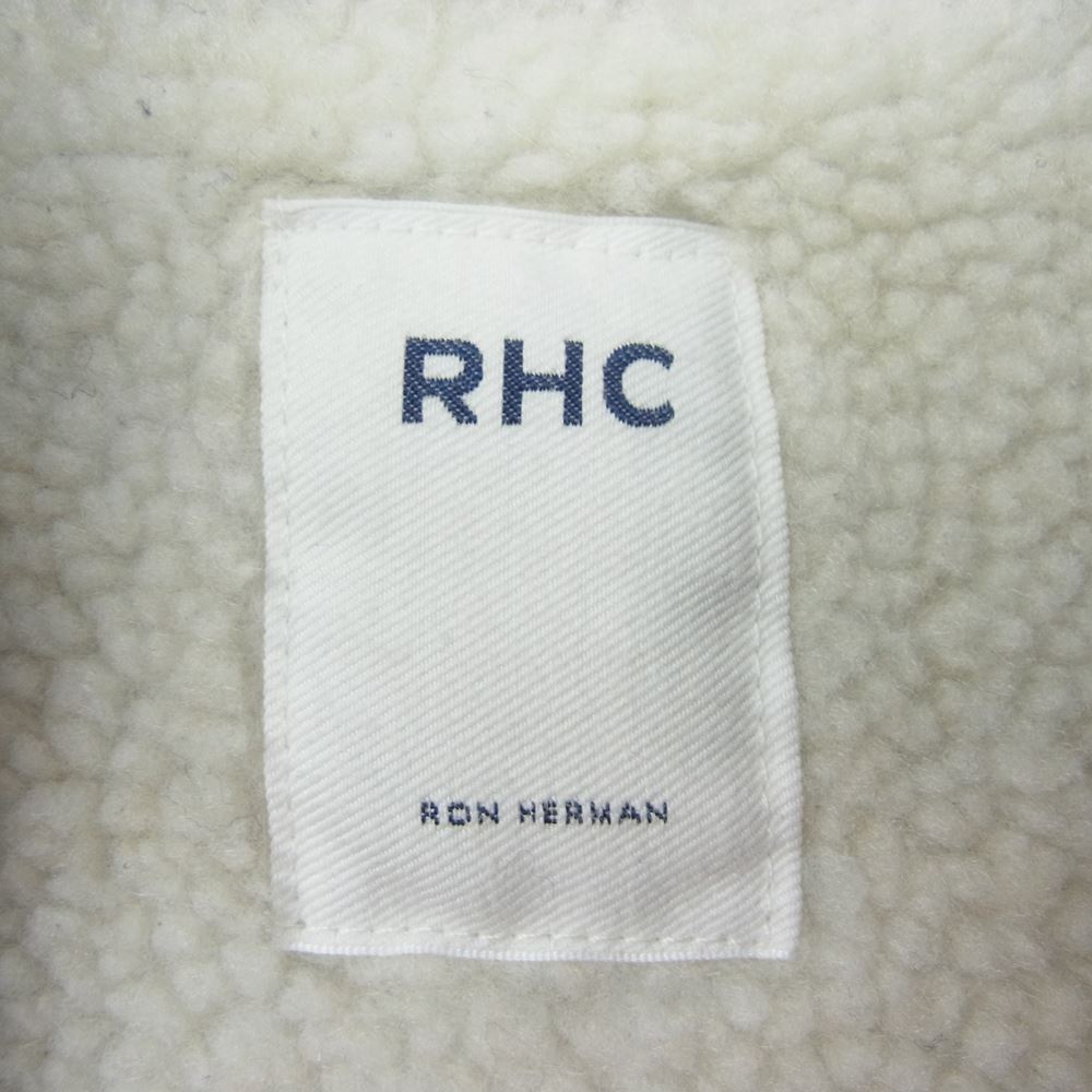 Ron Herman ロンハーマン 3020400365 Boa Buffalo Check Shirt Jacket ボア バッファロー チェック シャツ ジャケット ブラック系 ネイビー系 M【中古】