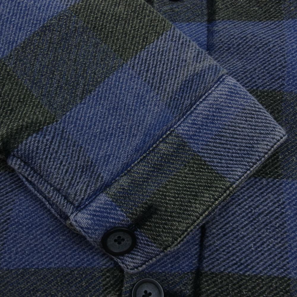 Ron Herman ロンハーマン 3020400365 Boa Buffalo Check Shirt Jacket ボア バッファロー チェック シャツ ジャケット ブラック系 ネイビー系 M【中古】