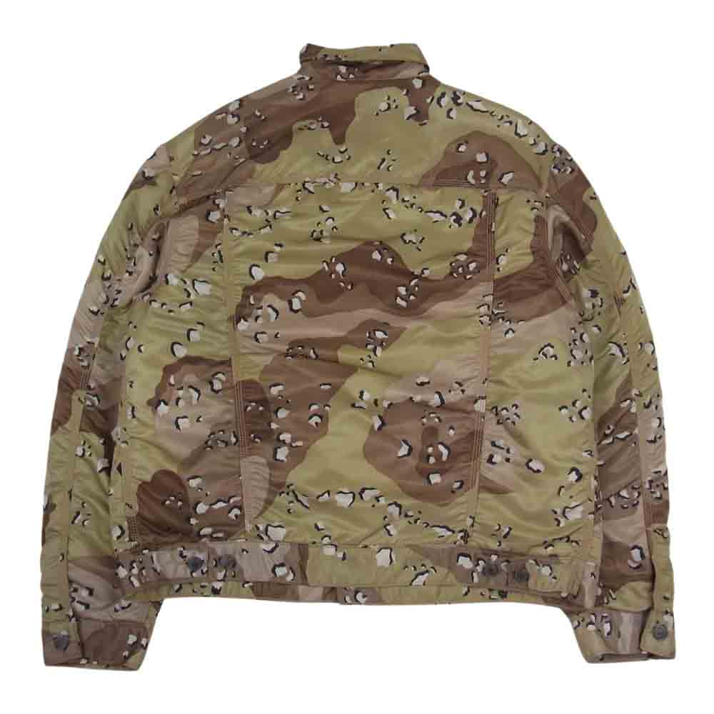 Supreme シュプリーム 19AW × Levi's リーバイス Nylon Trucker Jacket ナイロン トラッカー ジャケット デザートカモ ベージュ系 M【美品】【中古】