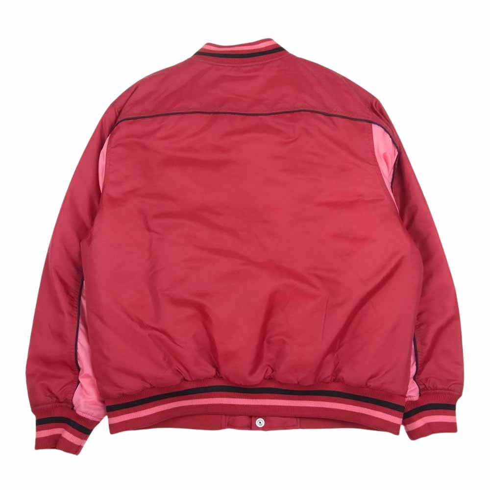 Supreme シュプリーム 20AW Contrast Script Varsity Jacket コントラスト スクリプト バーシティ ジャケット レッド系 ピンク系 M【美品】【中古】