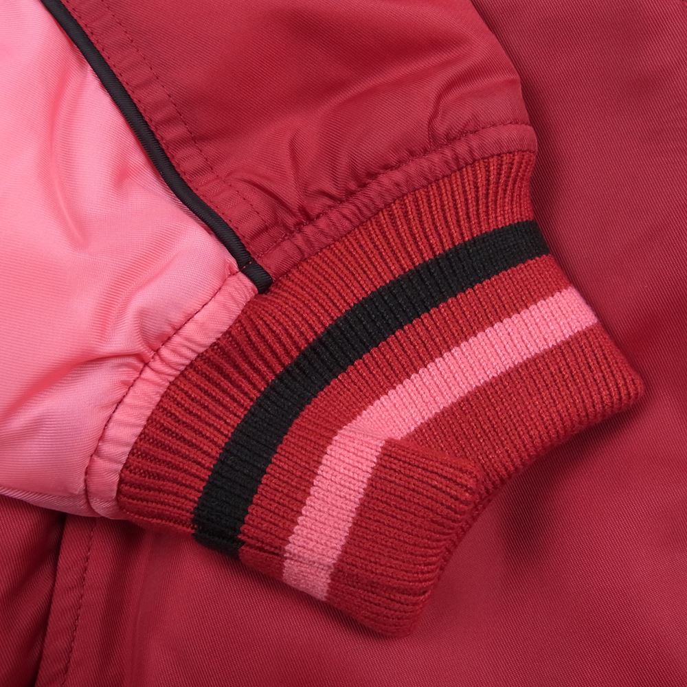 Supreme シュプリーム 20AW Contrast Script Varsity Jacket コントラスト スクリプト バーシティ ジャケット レッド系 ピンク系 M【美品】【中古】