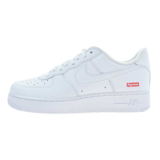 Supreme シュプリーム CU9225-100 × Nike Air Force 1 Low ナイキ エアフォース1 ロー スニーカー ホワイト系 28.5cm【極上美品】【中古】