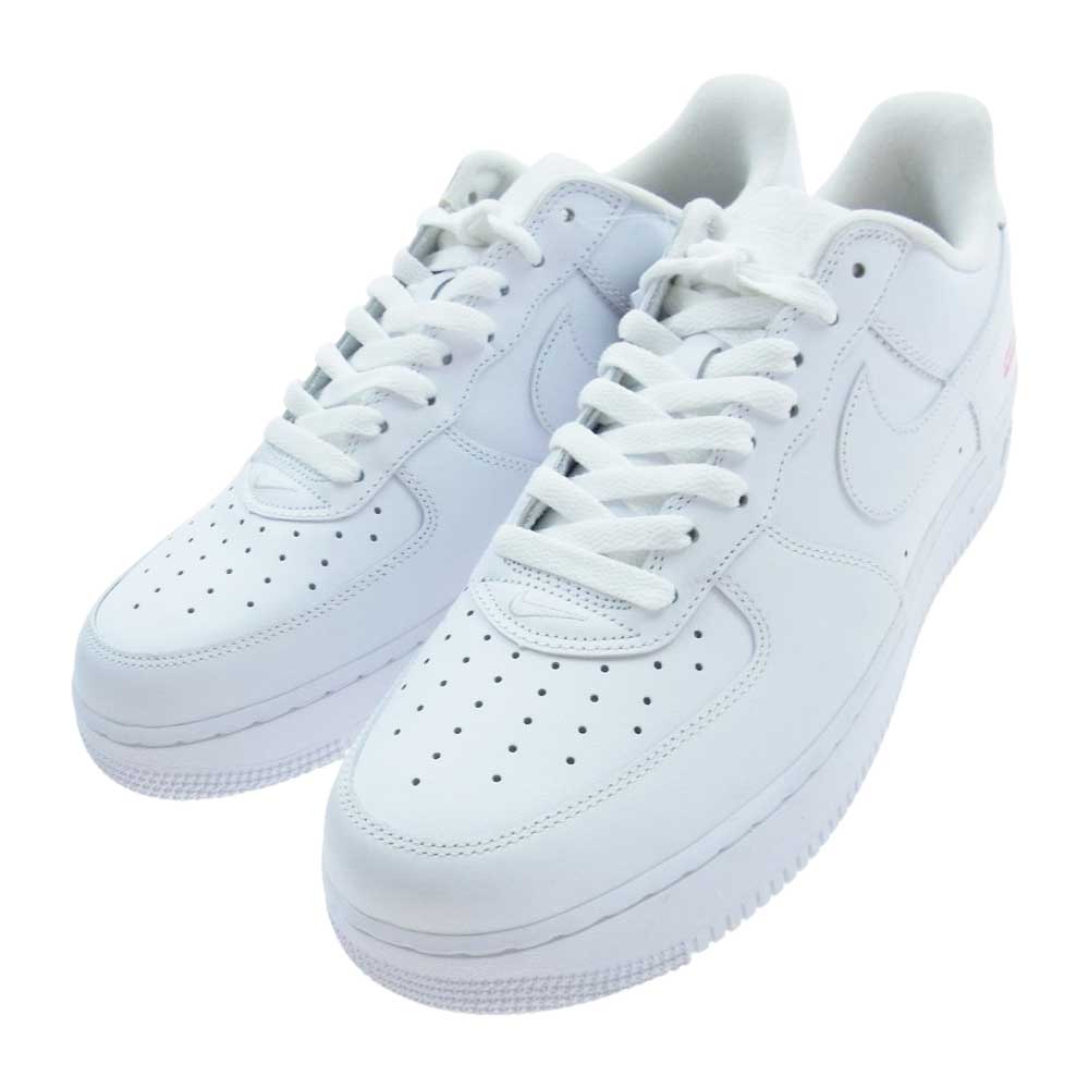 Supreme シュプリーム CU9225-100 × Nike Air Force 1 Low ナイキ エアフォース1 ロー スニーカー ホワイト系 28.5cm【極上美品】【中古】