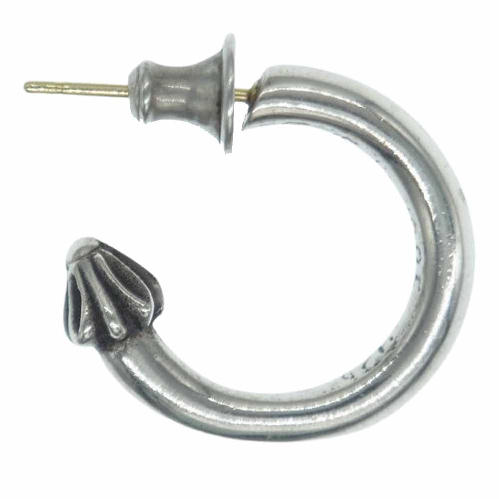 CHROME HEARTS クロムハーツ（原本無） HOOP PLAIN プレーン フープ ピアス シルバー系【中古】