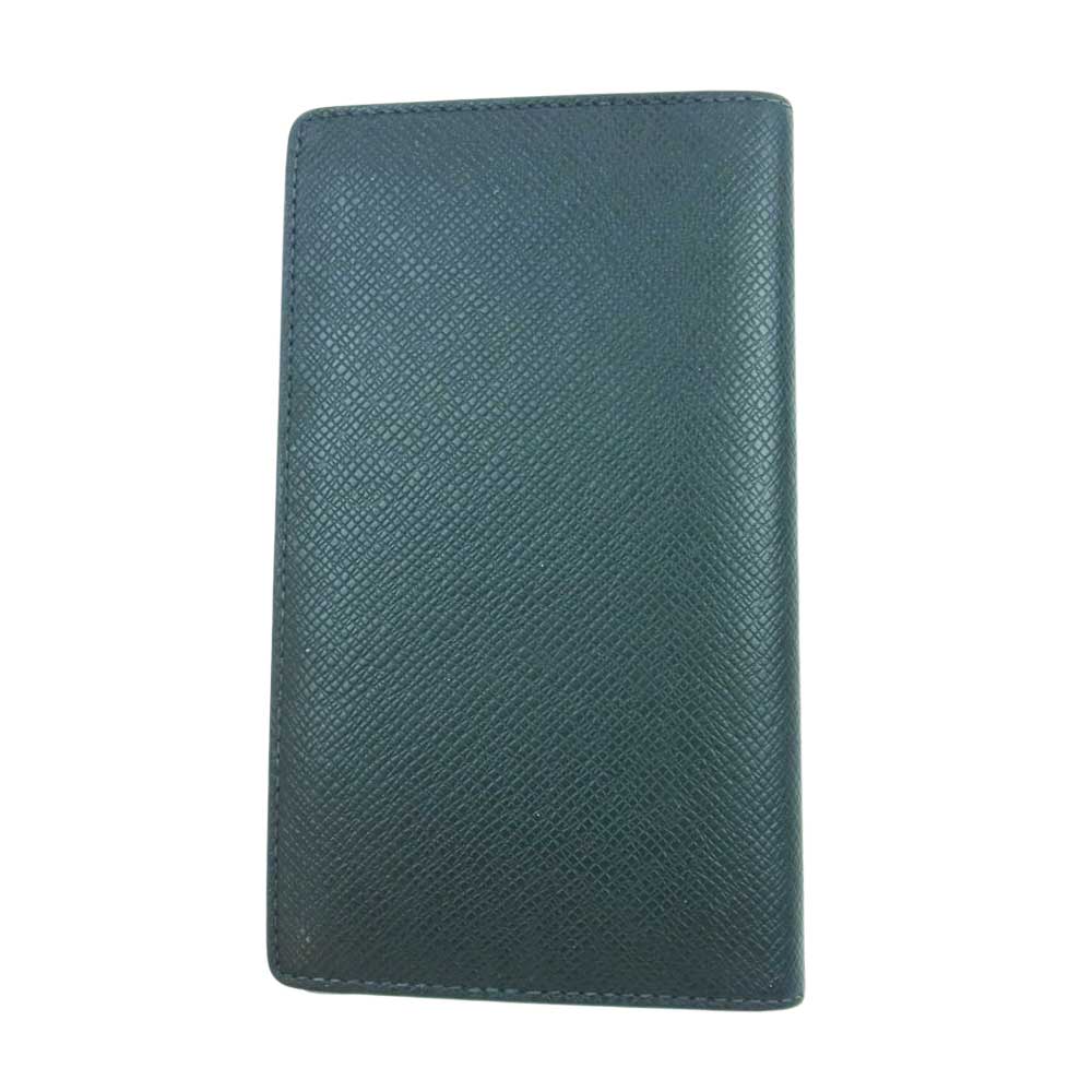 LOUIS VUITTON ルイ・ヴィトン R20405 タイガ アジェンダポッシュ レザー エピセア ダークグリーン グリーン系【中古】