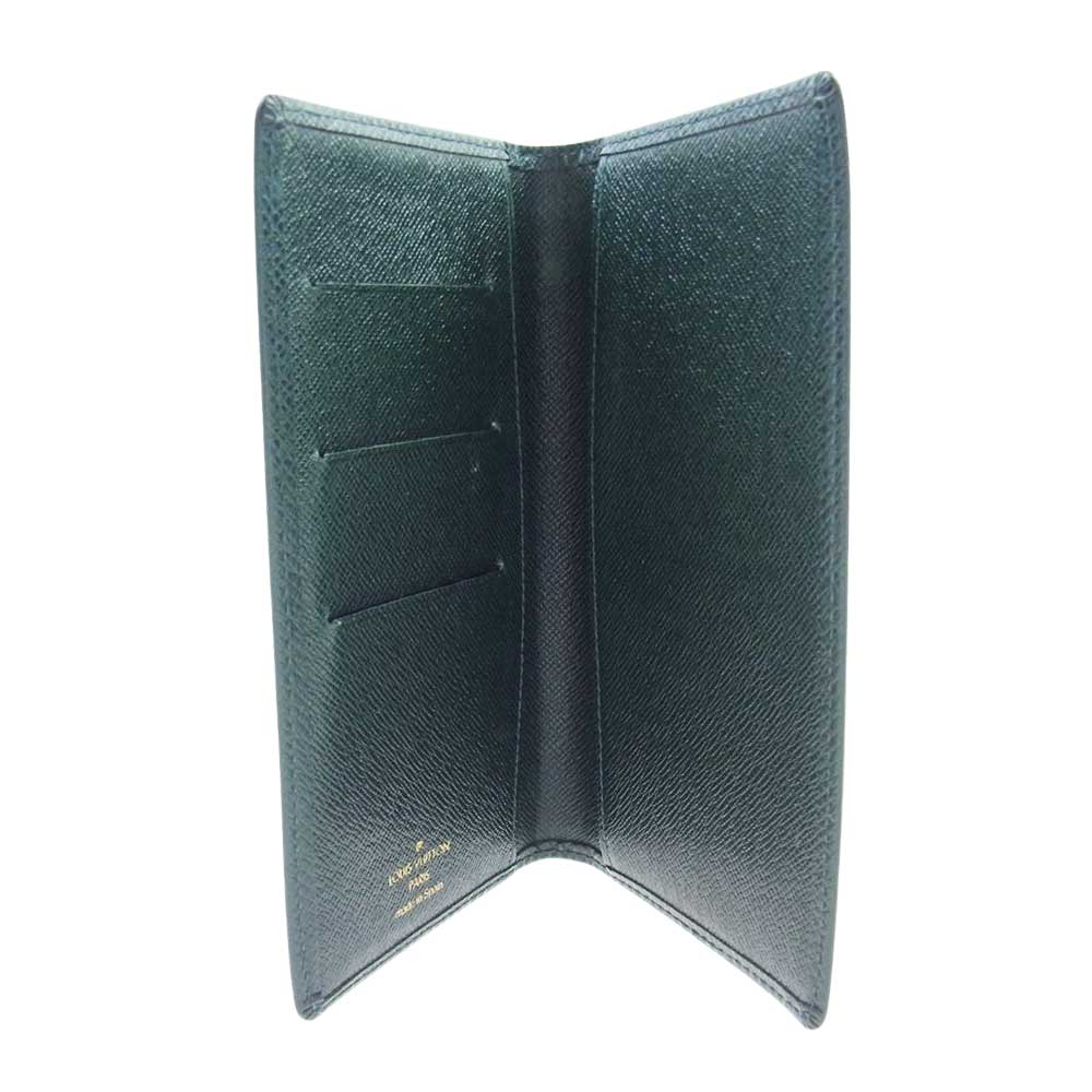 LOUIS VUITTON ルイ・ヴィトン R20405 タイガ アジェンダポッシュ レザー エピセア ダークグリーン グリーン系【中古】
