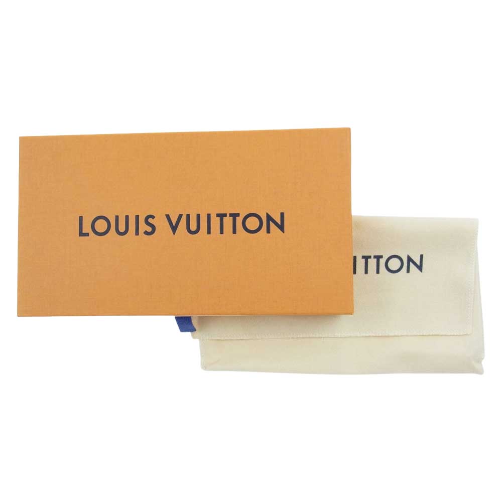 LOUIS VUITTON ルイ・ヴィトン M30070 イニシャル入り ジッピー ウォレット ヴェルティカル ブラック系 ブルー系【中古】
