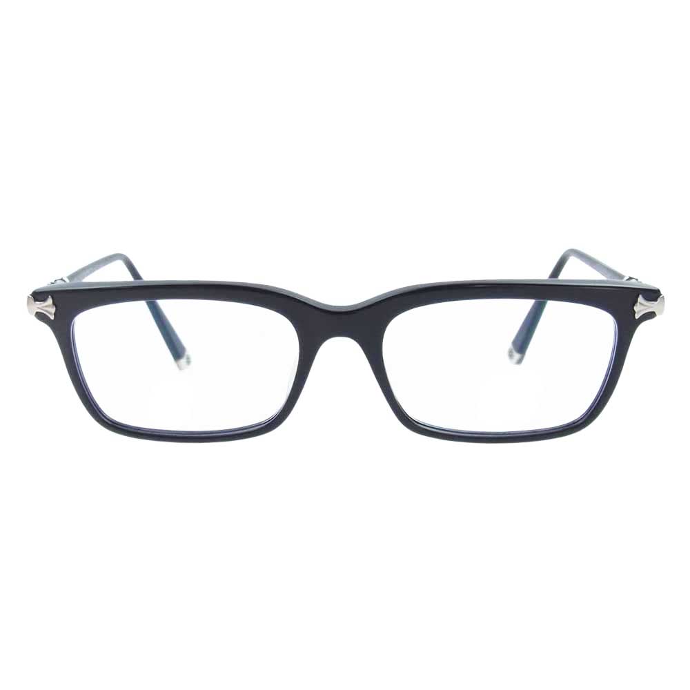 CHROME HEARTS クロムハーツ（原本無） アイウェアケース付属 FUN HATCH-A  マット フレーム CHプラス 眼鏡 メガネ クロス サングラス ブラック系【中古】