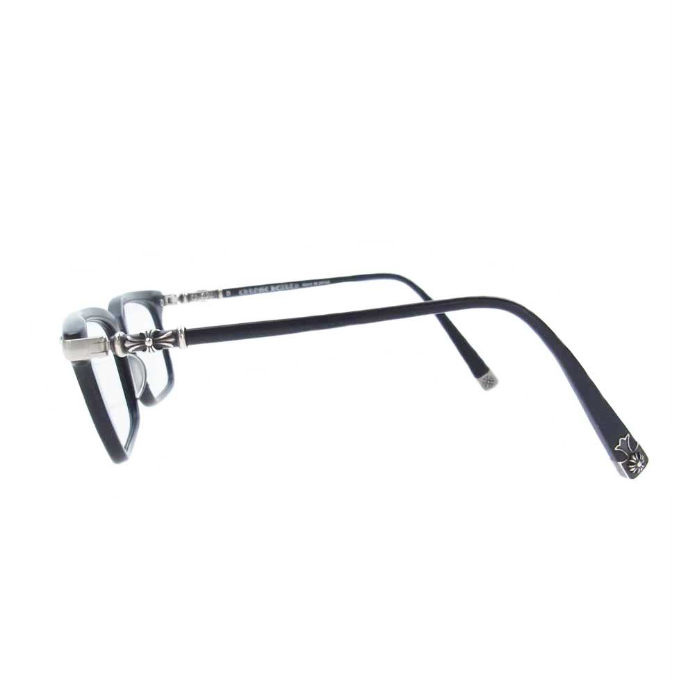 CHROME HEARTS クロムハーツ（原本無） アイウェアケース付属 FUN HATCH-A  マット フレーム CHプラス 眼鏡 メガネ クロス サングラス ブラック系【中古】