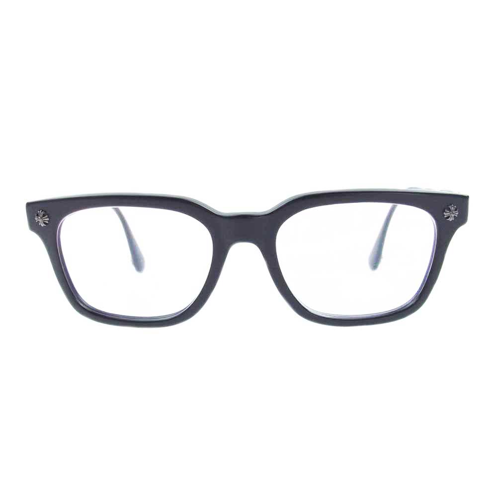 CHROME HEARTS クロムハーツ（原本無） アイウェアケース付属 COX UCKER マット フレーム CHプラス クロス 眼鏡 メガネ サングラス ブラック系【中古】