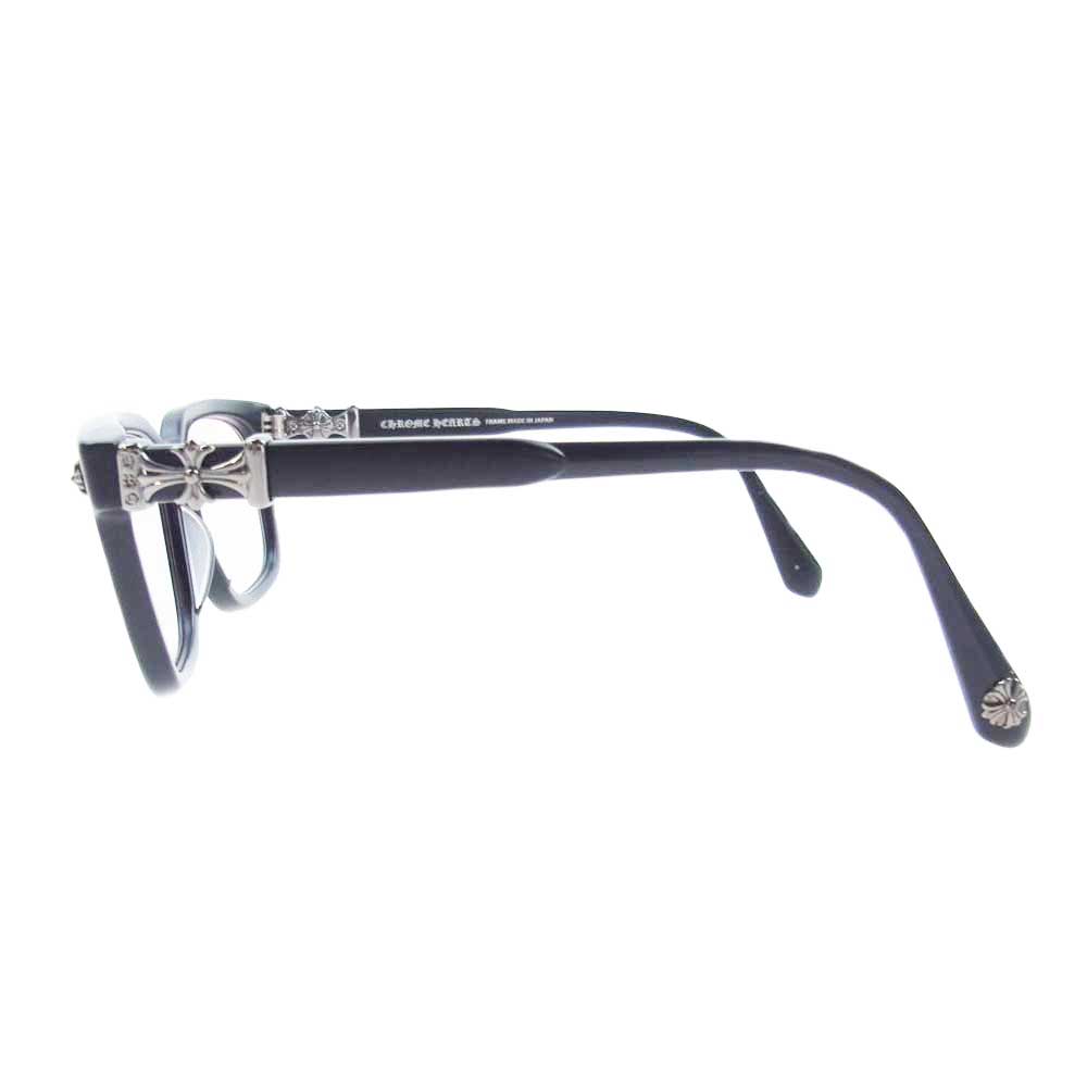 CHROME HEARTS クロムハーツ（原本無） アイウェアケース付属 COX UCKER マット フレーム CHプラス クロス 眼鏡 メガネ サングラス ブラック系【中古】