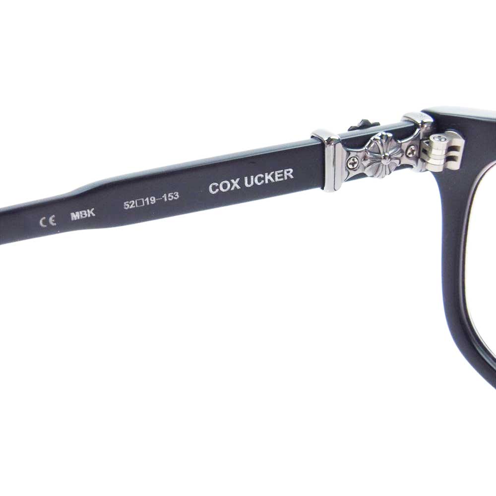 CHROME HEARTS クロムハーツ（原本無） アイウェアケース付属 COX UCKER マット フレーム CHプラス クロス 眼鏡 メガネ サングラス ブラック系【中古】