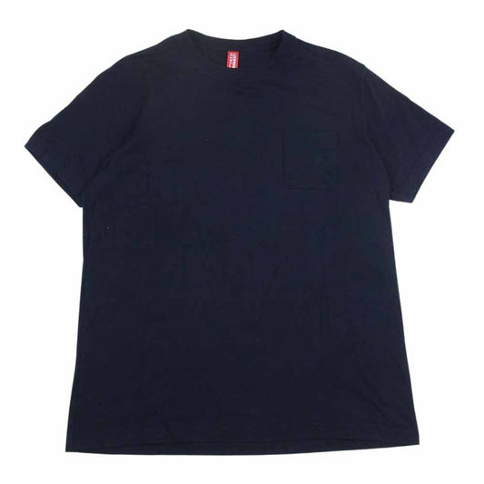 LOOPWHEELER ループウィラー BEAMS ビームス 半袖 ポケット Tシャツ ネイビー系 XL【中古】