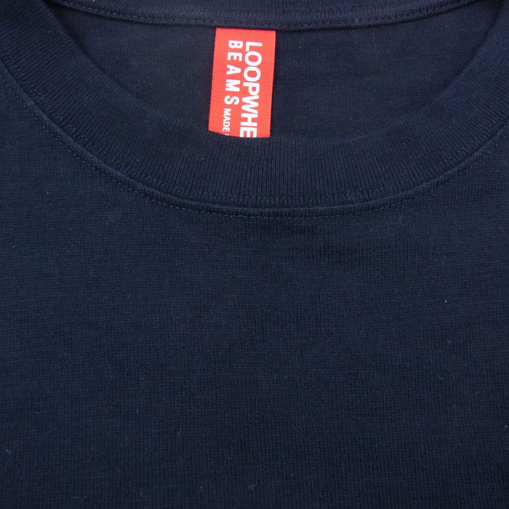 LOOPWHEELER ループウィラー BEAMS ビームス 半袖 ポケット Tシャツ ネイビー系 XL【中古】