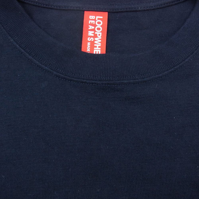 LOOPWHEELER ループウィラー BEAMS ビームス 半袖 ポケット Tシャツ ネイビー系 XL【中古】