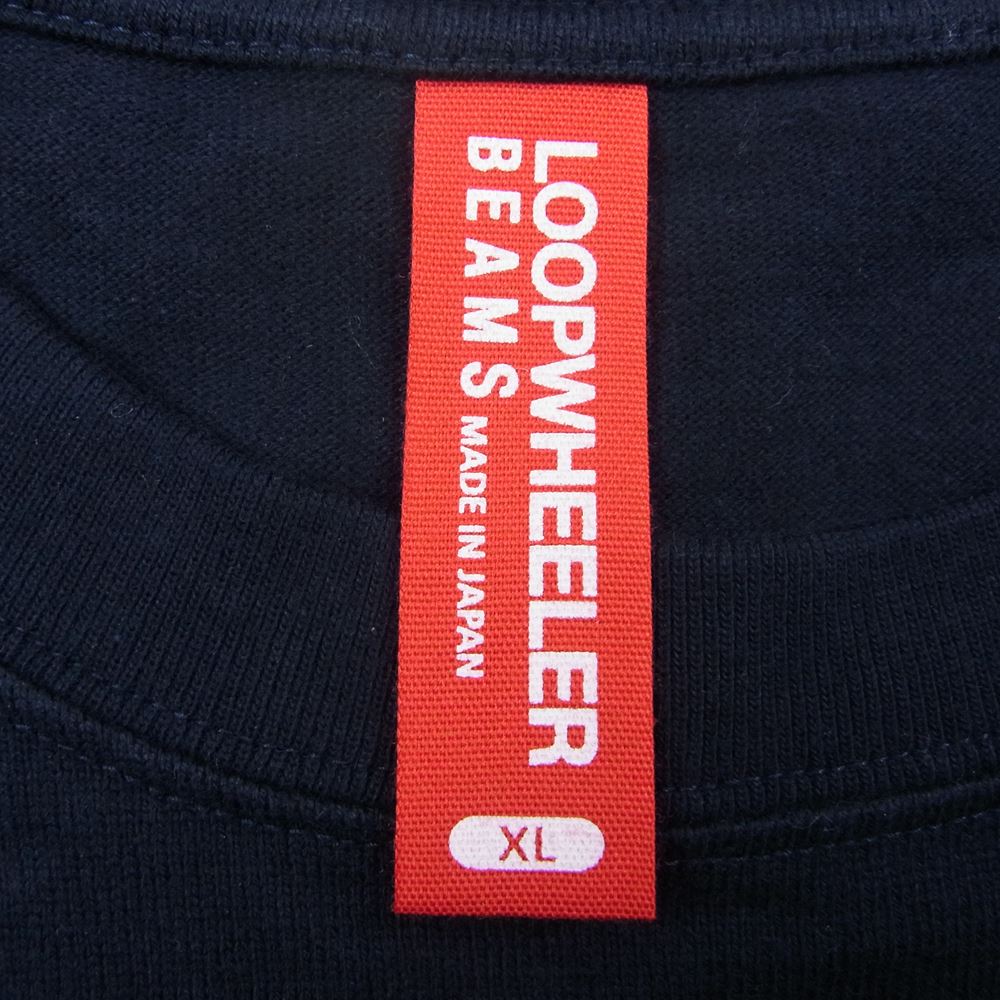 LOOPWHEELER ループウィラー BEAMS ビームス 半袖 ポケット Tシャツ ネイビー系 XL【中古】