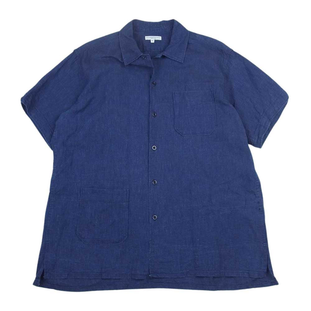 Engineered Garments エンジニアードガーメンツ 半袖 リネン シャツ インディゴブルー系 M【中古】