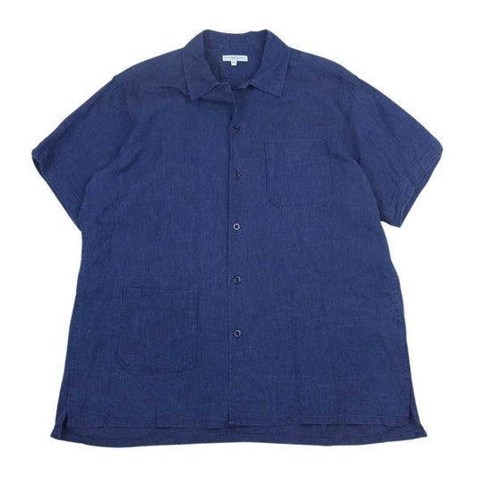 Engineered Garments エンジニアードガーメンツ 半袖 リネン シャツ インディゴブルー系 M【中古】