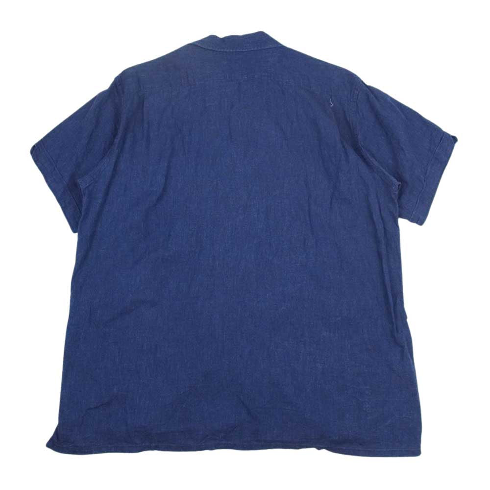 Engineered Garments エンジニアードガーメンツ 半袖 リネン シャツ インディゴブルー系 M【中古】