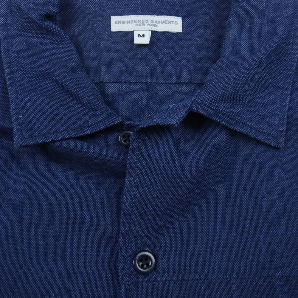 Engineered Garments エンジニアードガーメンツ 半袖 リネン シャツ インディゴブルー系 M【中古】