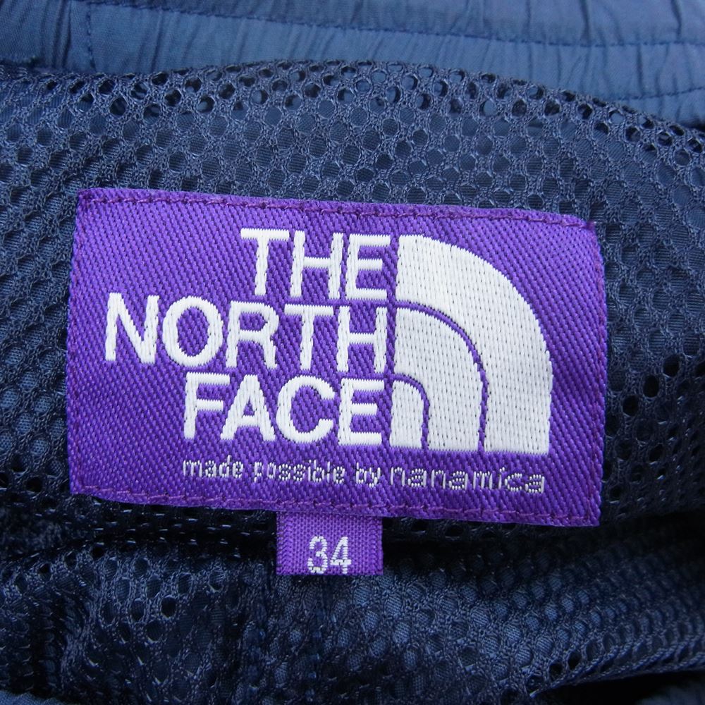 THE NORTH FACE ノースフェイス NT4203N PURPLE LABEL パープルレーベル ナイロン ショーツ ハーフ パンツ ブルー ネイビー系 34【中古】