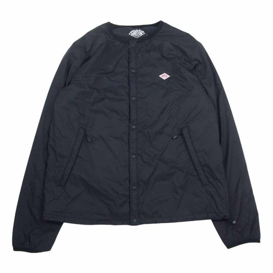 Danton ダントン KW32-114-01 ノーカラー 中綿 インサレーション ジャケット ブラック系 M【美品】【中古】
