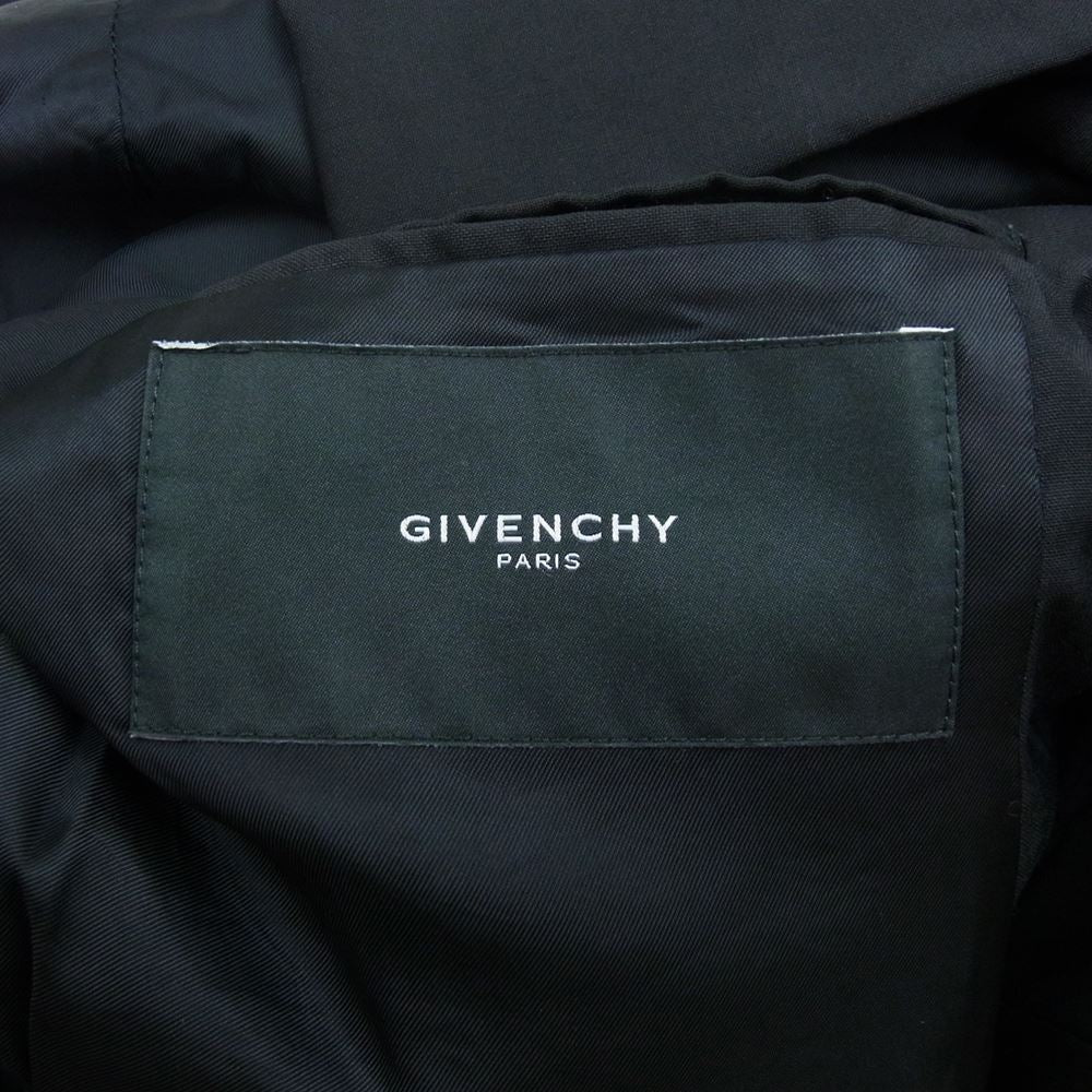 GIVENCHY ジバンシィ 12S1114100 ウール100％ 2B テーラードジャケット ブラック系 52【中古】