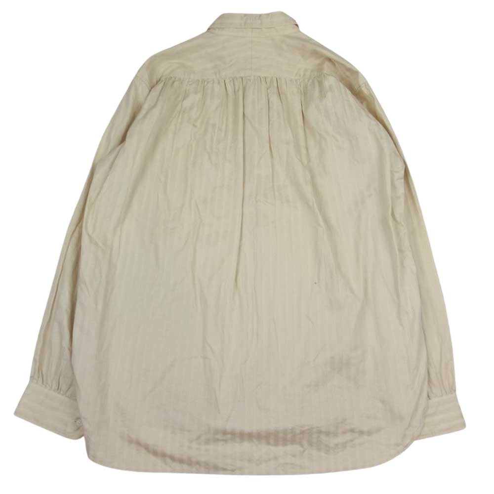 Needles ニードルス HM207 MEN Ascot Collar EDW Shirt オーバーサイズ ボウタイ 長袖 シャツ ブラウス ベージュ系 M【中古】