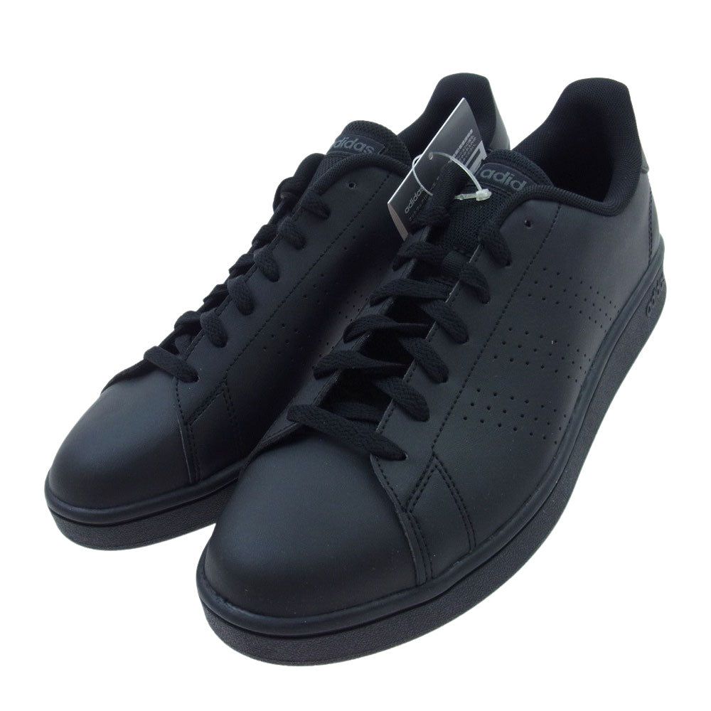 adidas アディダス EE7693 ADVANCOURT BASE SHOES アドバンコート ベース スニーカー ブラック系 28.5cm【新古品】【未使用】【中古】