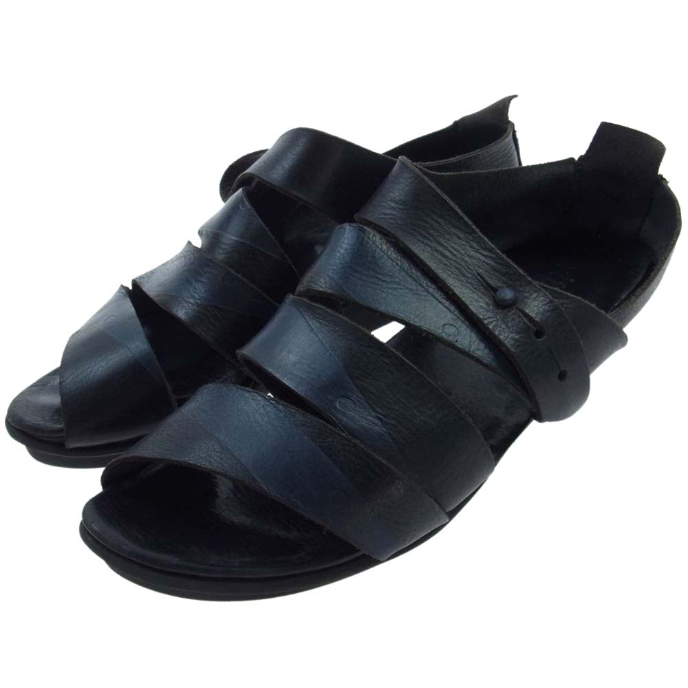 trippen トリッペン レザー ストラップ サンダル ブラック系【中古】