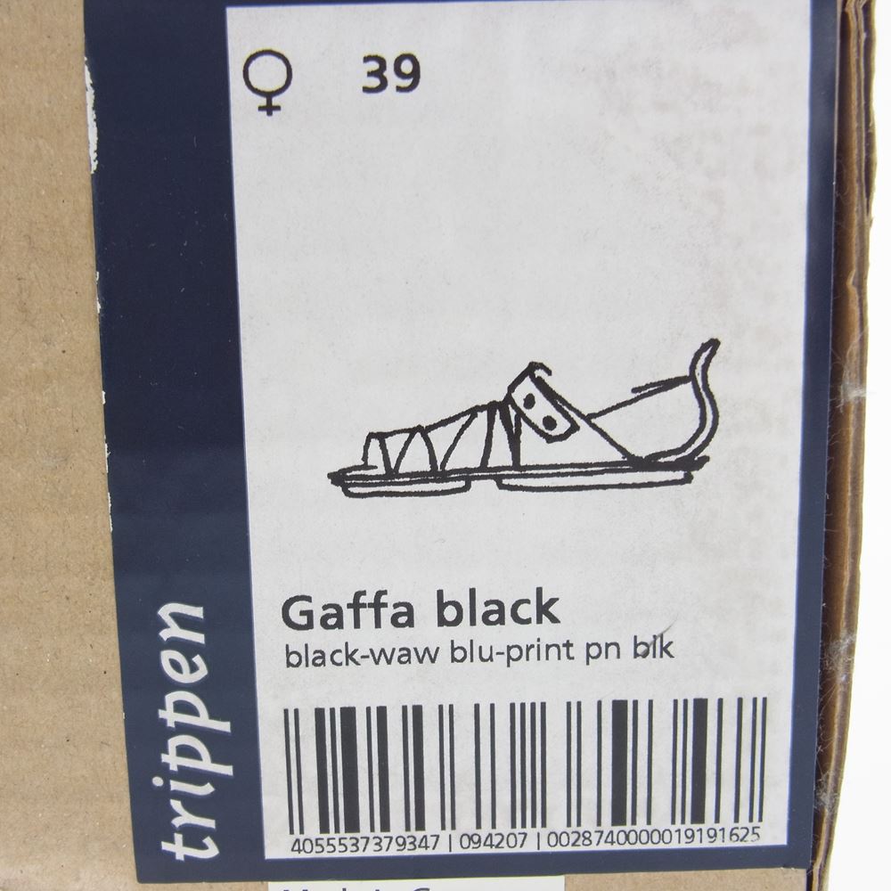 trippen トリッペン レザー ストラップ サンダル ブラック系【中古】