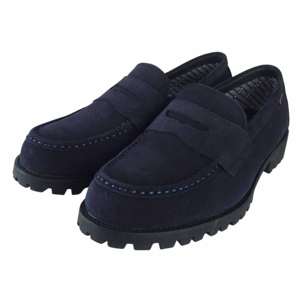 REGAL リーガル MC23A 53DL GORE TEX ゴアテックス スウェード スエード コイン ローファー タンクローファー ネイビー系 24.5cm【極上美品】【中古】