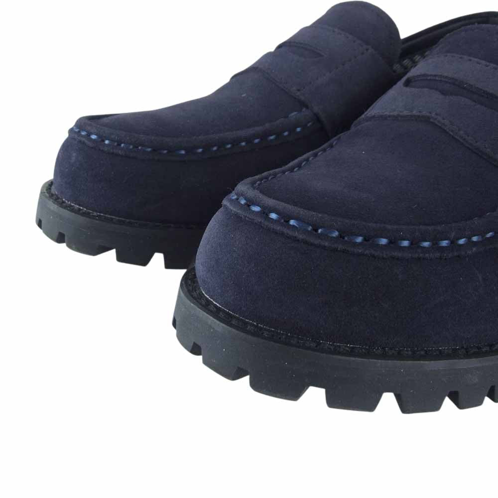 REGAL リーガル MC23A 53DL GORE TEX ゴアテックス スウェード スエード コイン ローファー タンクローファー ネイビー系 24.5cm【極上美品】【中古】