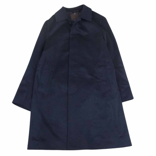 Mackintosh マッキントッシュ LONDON ロンドン 国内正規品 DUNFORD ダンフォード G1B71-855-28 カシミヤ混 メリノウール ビーバー チェスターコート ダークネイビー系 38【新古品】【未使用】【中古】