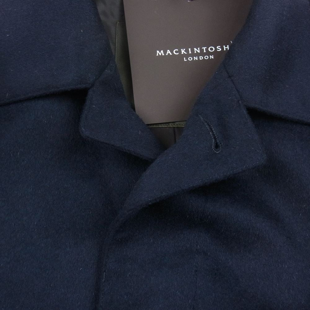 Mackintosh マッキントッシュ LONDON ロンドン 国内正規品 DUNFORD ダンフォード G1B71-855-28 カシミヤ混 メリノウール ビーバー チェスターコート ダークネイビー系 38【新古品】【未使用】【中古】