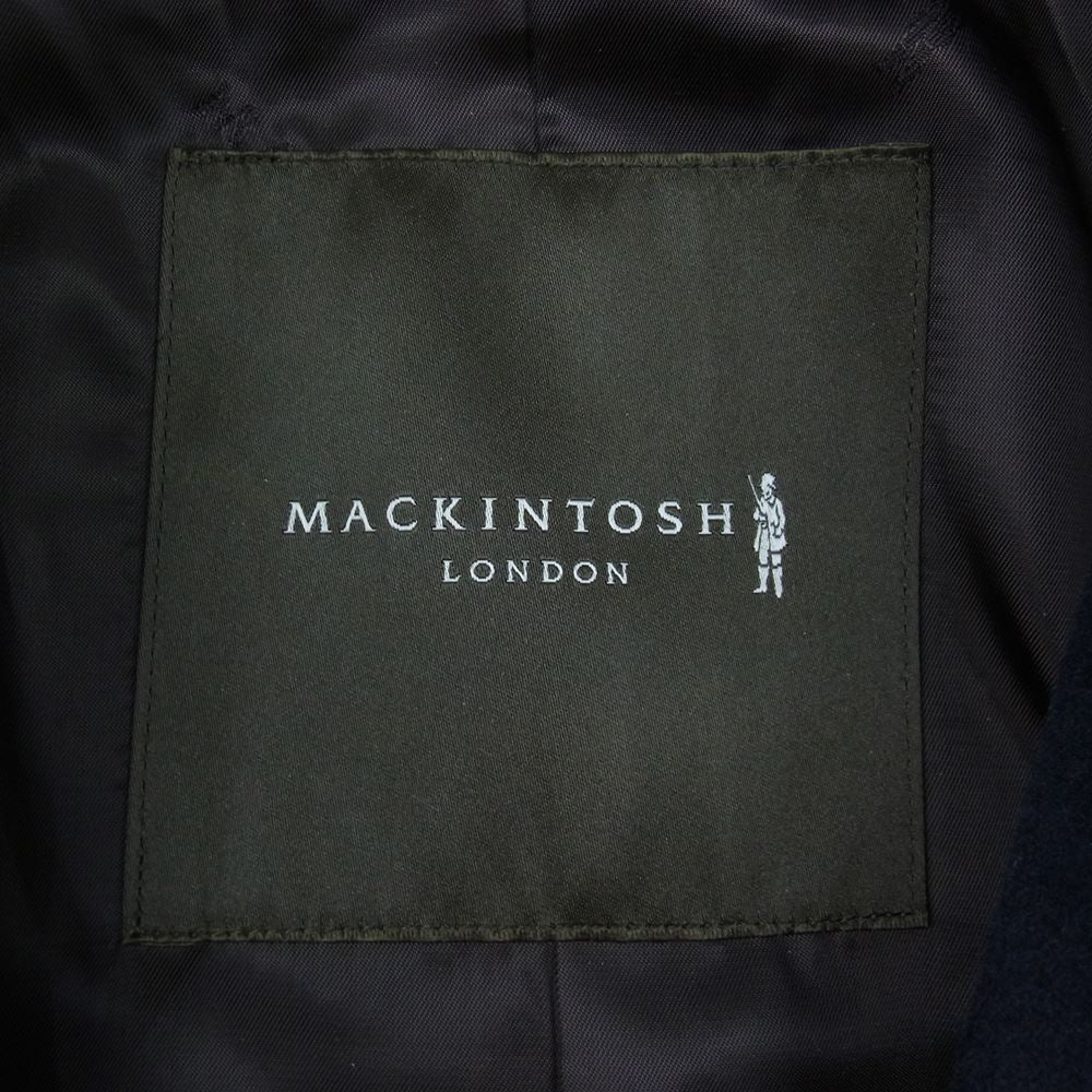 Mackintosh マッキントッシュ LONDON ロンドン 国内正規品 DUNFORD ダンフォード G1B71-855-28 カシミヤ混 メリノウール ビーバー チェスターコート ダークネイビー系 38【新古品】【未使用】【中古】