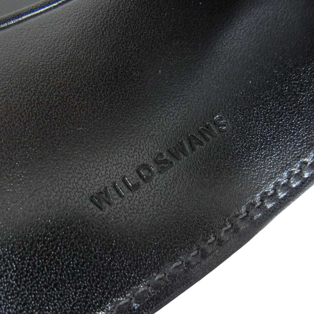 WILDSWANS ワイルドスワンズ CSS GROUNDER マーブル シェルコードバン グラウンダー サドルプルアップ ウォレット グリーンブラック【新古品】【未使用】【中古】