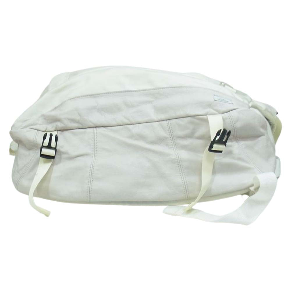 VISVIM ビズビム 07AW × UNDERCOVER アンダーカバー ハラコレザー メッセンジャー ショルダー バッグ オフホワイト系【中古】